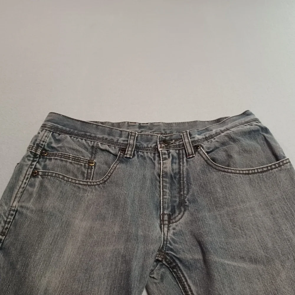 Comune Mens Slim Straight Leg Jeans Faded Grey Denim Size 32x30 Streetwear